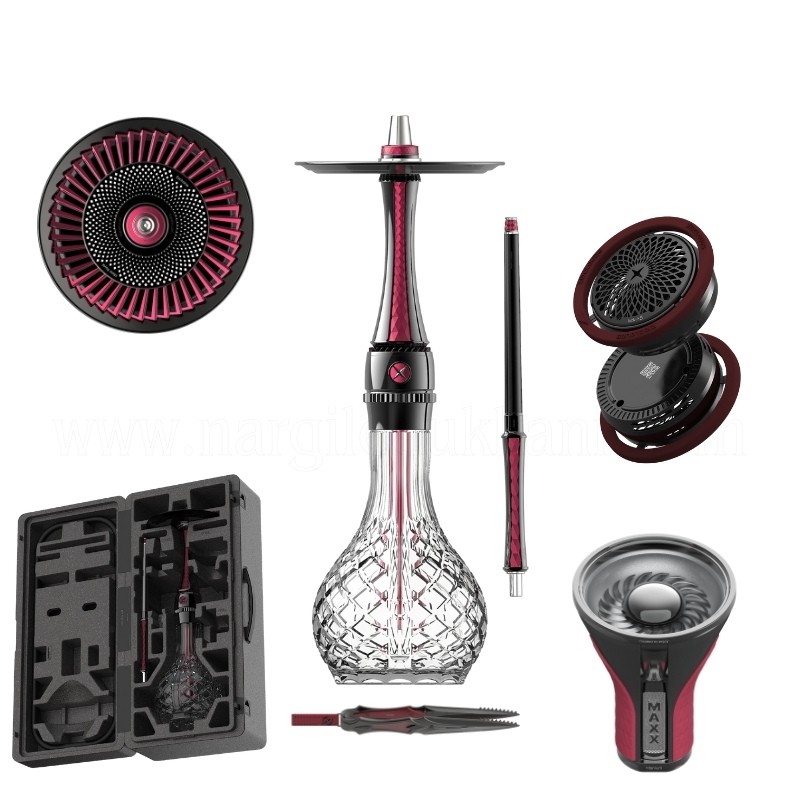 Maxx Royal Ruby Black Nargile Seti